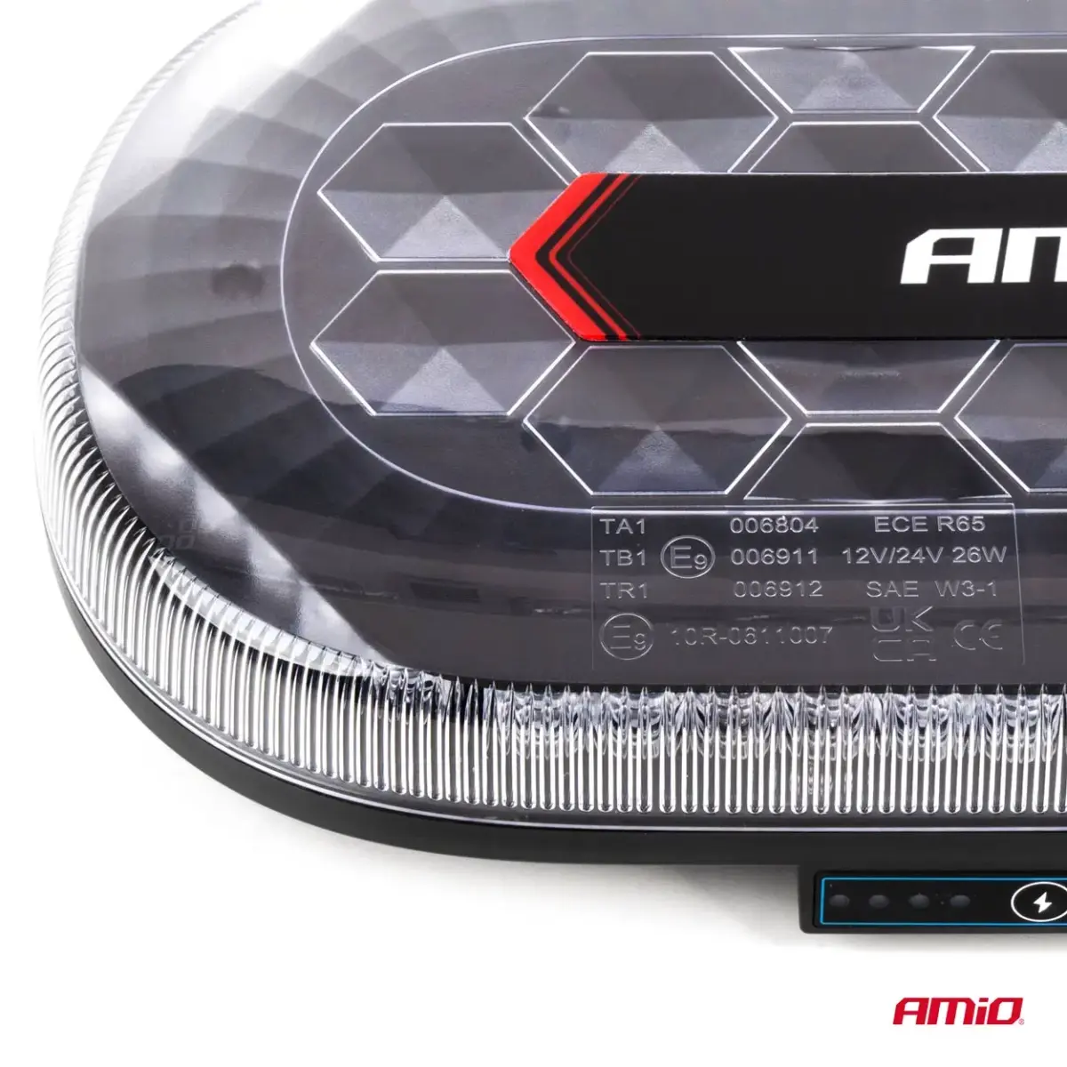 Wireless LED light bar R65 R10 326x186x63 26W 12V 24V AMIO-04369