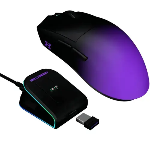 Hellyberry (Powered by Hator) HM47-BP PRO 26000dpi Spēļu bezvadu datorpele