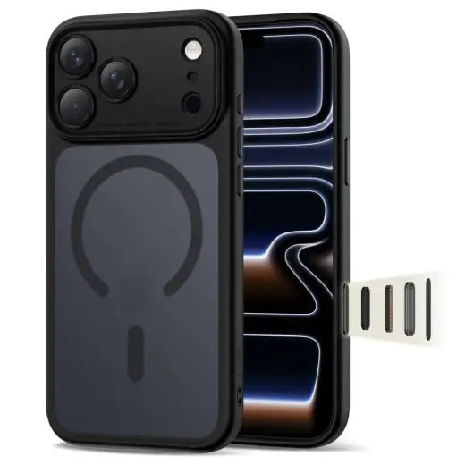 TECH-PROTECT MAGPEAK CC чехол с поддержкой MagSafe для телефона Apple iPhone 17 Pro Max матовый черный