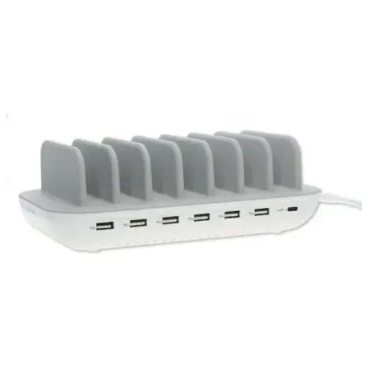 4smarts Office Charging Station tīkla lādētājs | 60W | USB-A, USB-C | balts