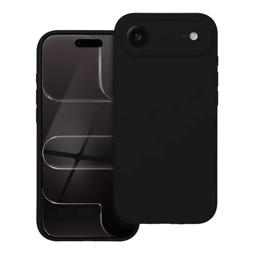 Silicone 2mm telefono dėklas iPhone 17 Air juodas