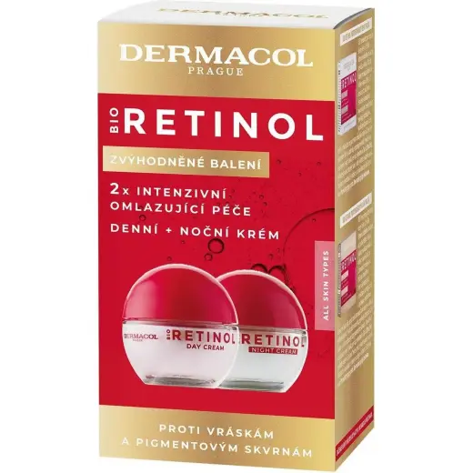 Dermacol, Set Regalo Bellezza, - Bio Retinol Duopack Gift Set (Set per La Cura Del Viso)