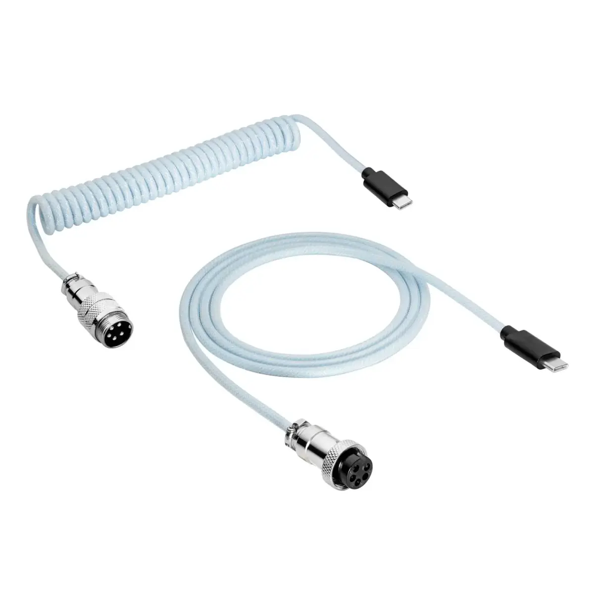 Cable USB Akyga AK-USB-49 USB type C (m) | USB type C (m) Coiled Aviator ver. 2.0 3m
