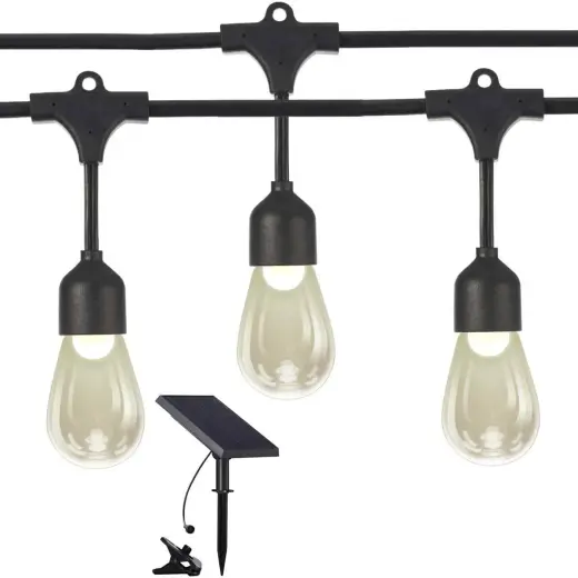 Decor. light string solar, G4x12, 0.5W, with timer, 8.4m long