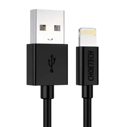 Choetech IP0026 data transfer and charging cable | MFI | USB-A to Lightning | 12W | 1.2m | black