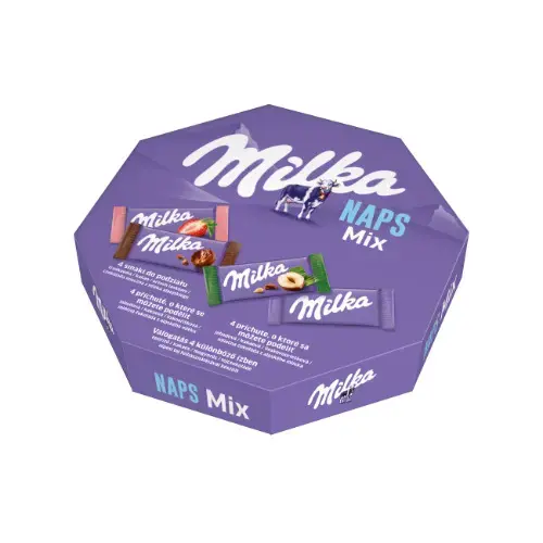 Šokolādes saldumu izlase MILKA Mix Single, 138 g