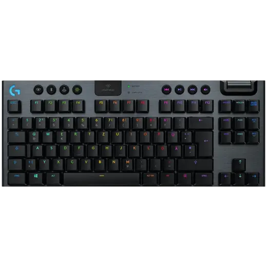 LOGITECH G915 TKL LIGHTSPEED Wireless Mechanical Gaming Keyboard - CARBON - NORDIC - CLICKY