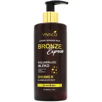 Vivaco Bronze Express - illuminating body lotion with glitter 300ml