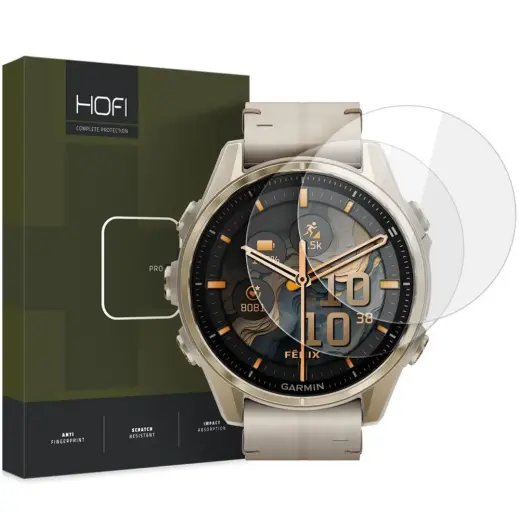 HOFI GLASS PRO+ 2-PACK GARMIN FENIX 8 (43 MM) CLEAR TEMPERED GLASS