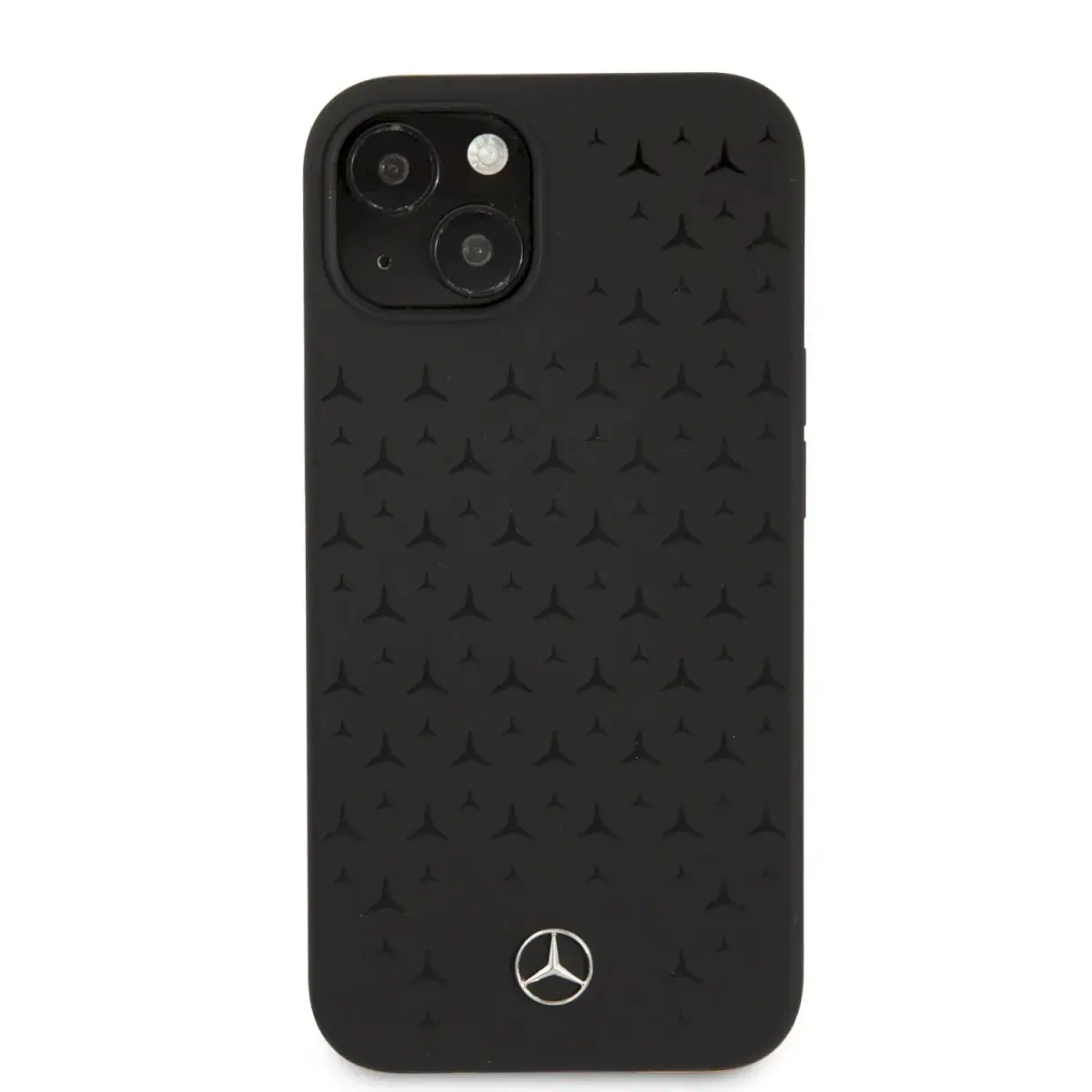 MEHCP13SSIPBK Mercedes Liquid Silicone Case for iPhone 13 Mini Black