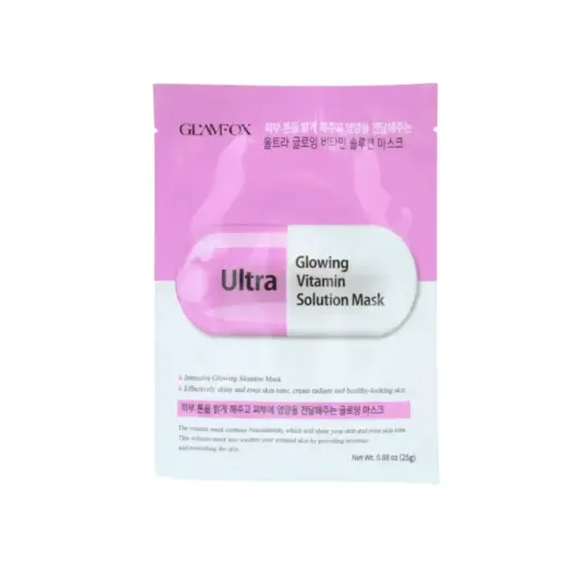 Glamfox, Ultra, Glowing, Sheet Mask, For Face, 25 g