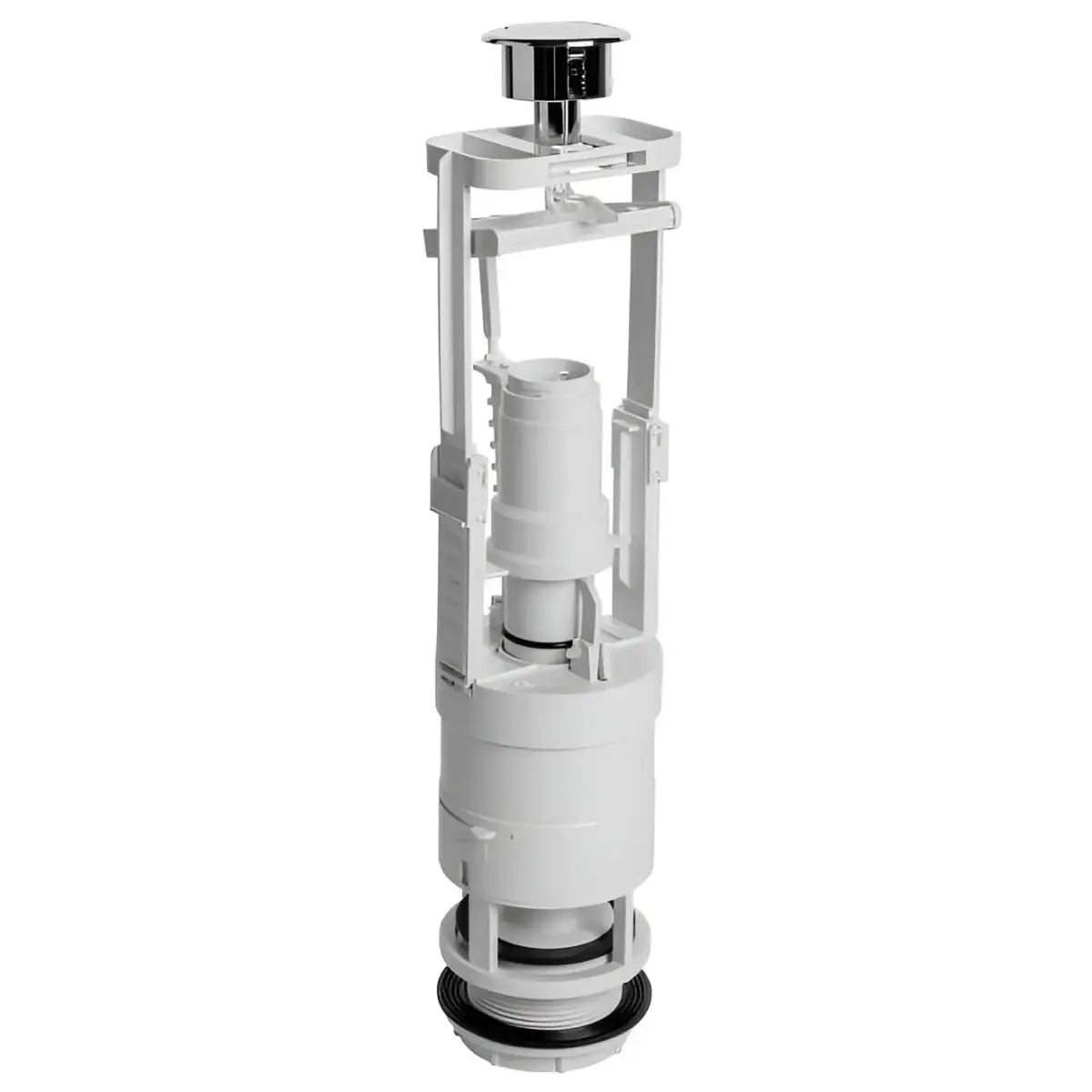 PLASTBRNO Toilet flush mechanism OVJC000, single button, chrome