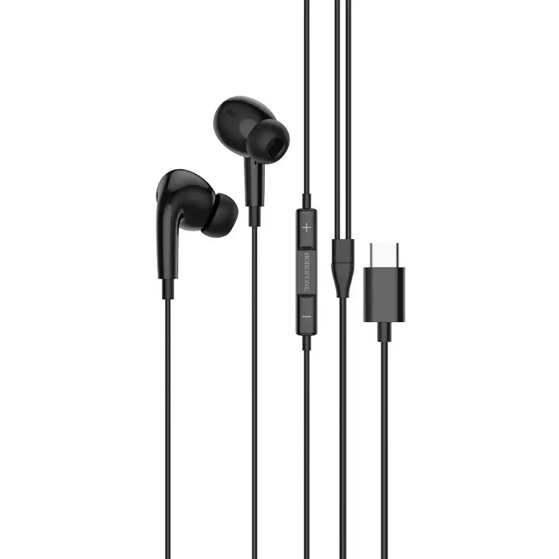 Borofone Earphones BM80 Pro Elegant with microphone Type C (DAC) black