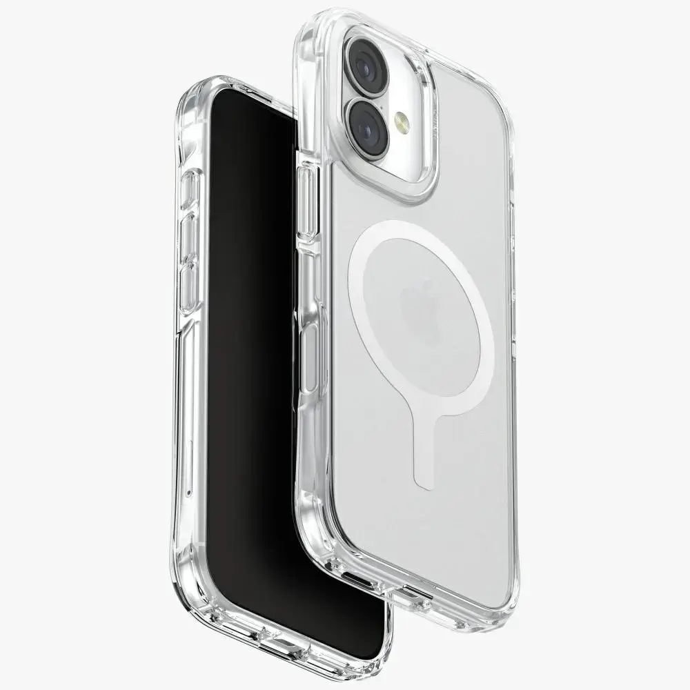UNIQ LifePro Xtreme maciņš ar statīvu un MagSafe atbalstu telefonam iPhone 17 caurspīdīgs