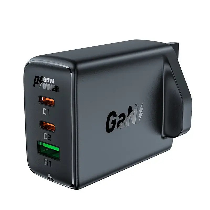 Acefast A44 зарядное устройство | 65W | GaN, PD | USB-A, USB-C | черное