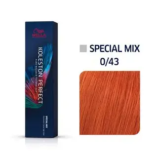 Wella Professionals Koleston Perfect Special Mix Permanent Hair Dye 0/43 Golden Red 60 Ml