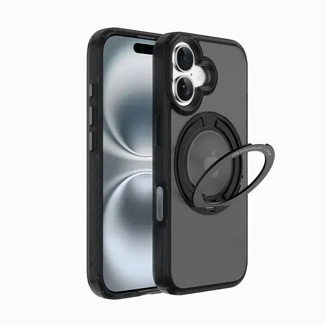 X-One Dropguard 2S (stand edition) compatible with MagSafe for iPhone 17 black frost matte