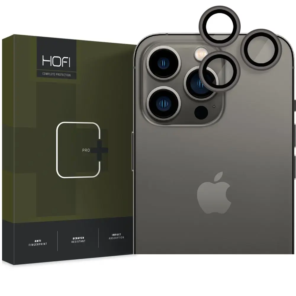 KAMERAS VĀCIŅŠ HOFI CAMRING PRO+ IPHONE 14 PRO | 14 PRO MAX MELNS