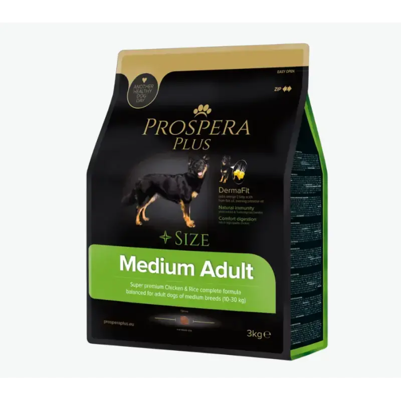 Barība suņiem – Prospera Plus Medium Adult, 3 kg