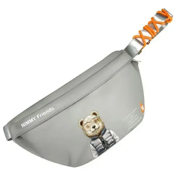 Nimmy Nerka na ramię szary|gray           Crossbody Cool&Cute 2.0 Bear