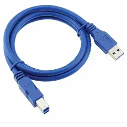 RoGer USB - USB B 1.5m Blue
