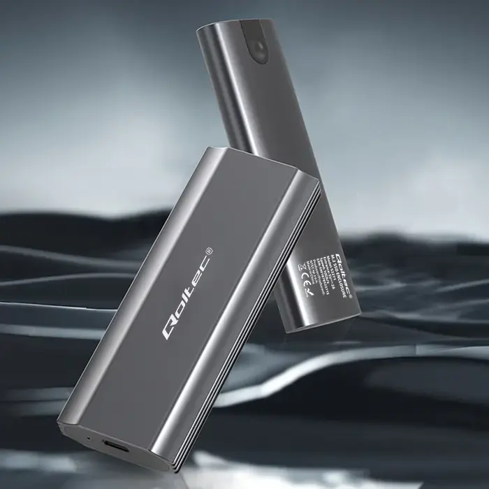 Qoltec Enclosure NV2271 for drive M.2 SSD | SATA | NVMe | USB-C | 2TB
