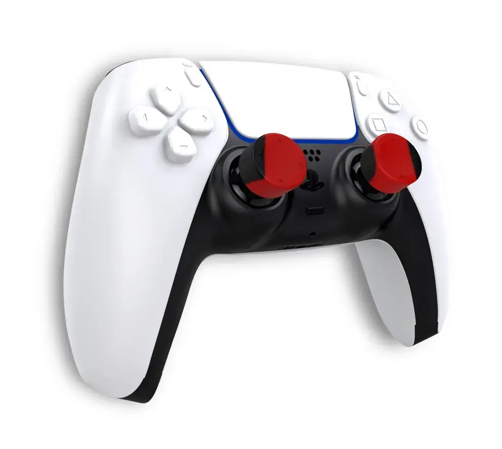 iPega P5006 Silicone Thumb Caps for PS5 6pcs Black/Red