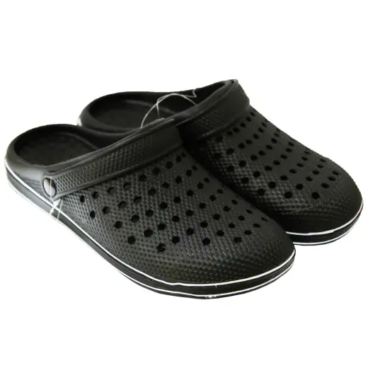Garden slippers men's size 47 black