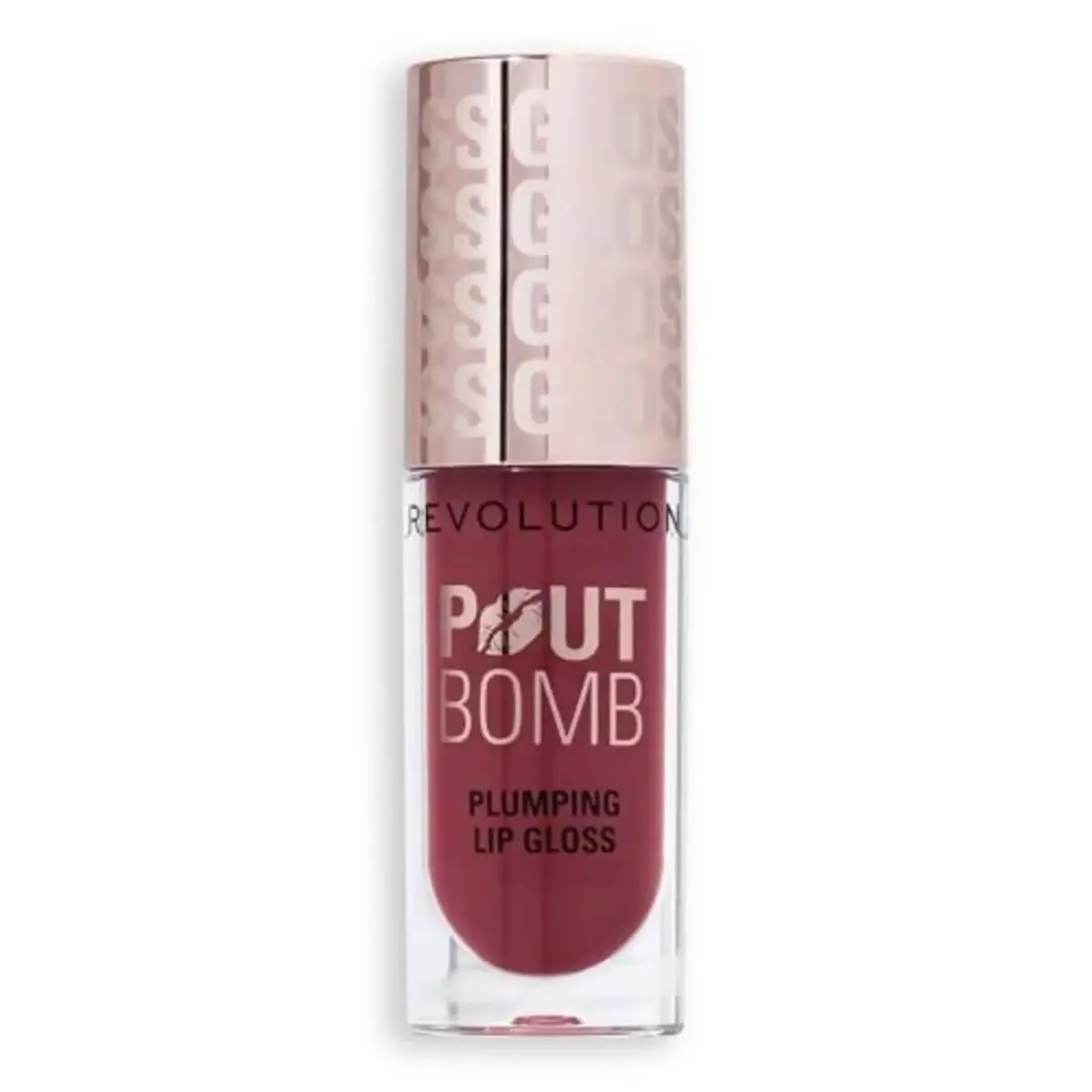Makeup Revolution, Pout Bomb Rosewood Rose, Plump, Lip Gloss, Rosewood Rose, 4.6 ml