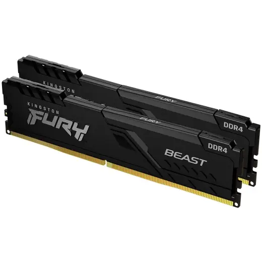 Kingston DRAM 16GB 2666MT/s DDR4 CL16 DIMM (Kit of 2) FURY Beast Black