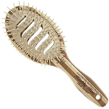 Olivia Garden Healthy Hair - Eco-Friendly Bamboo Brush - Ionic Paddle Vented - HH-P5
