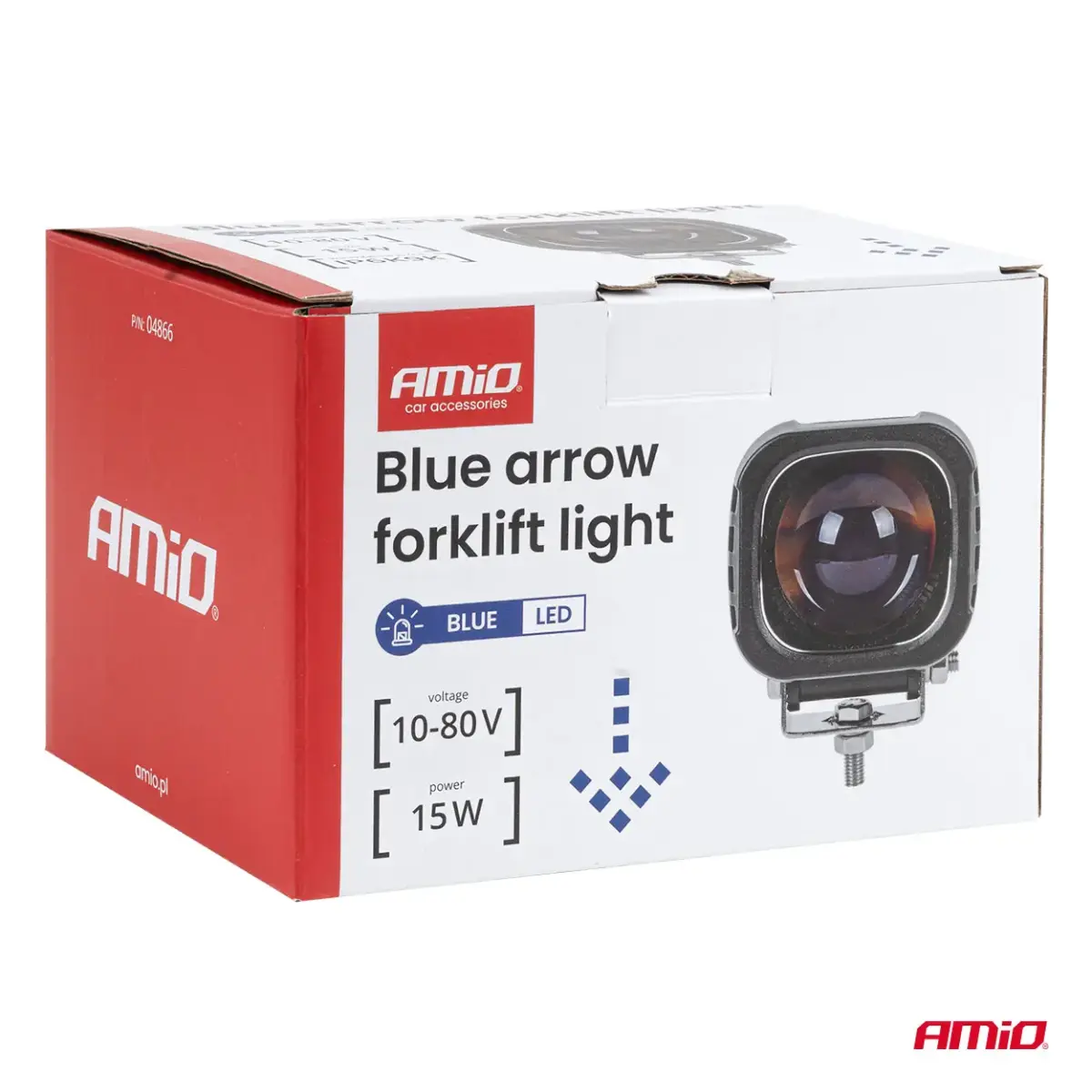 Blue arrow forklift light 15W 10–80V AMIO-04866