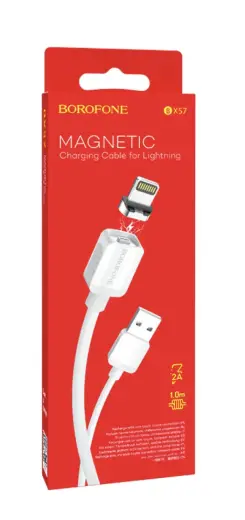 Borofone BX57 data transfer and charging cable | USB-A to Lightning | 12W | 1m | white