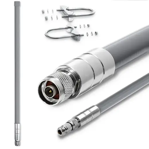 Qoltec LoRa Antenna | 12dBi | Omnidirectional | Outdoor | Fiberglass | 868 MHz | 1.5m