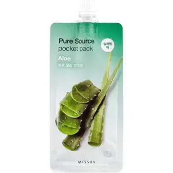 Aloe Vera Pure Source Pocket Pack - Hydrating Night Mask.
