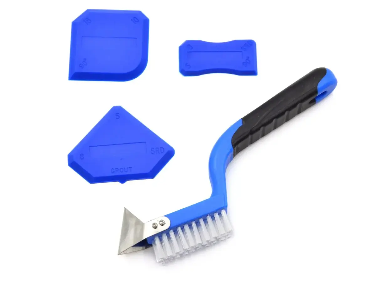 Silicone trowels with brush, 4 pcs