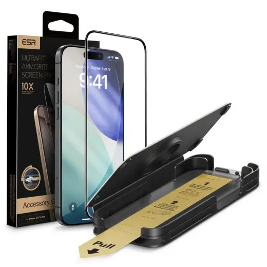 SZKŁO HARTOWANE ESR ULTRAFIT ARMORITE PRO TEMPERED GLASS IPHONE 16 PRO | 17 CLEAR