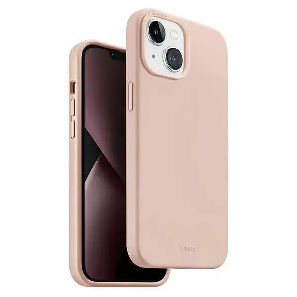 UNIQ Lino phone case for iPhone 14 6.1 blush pink