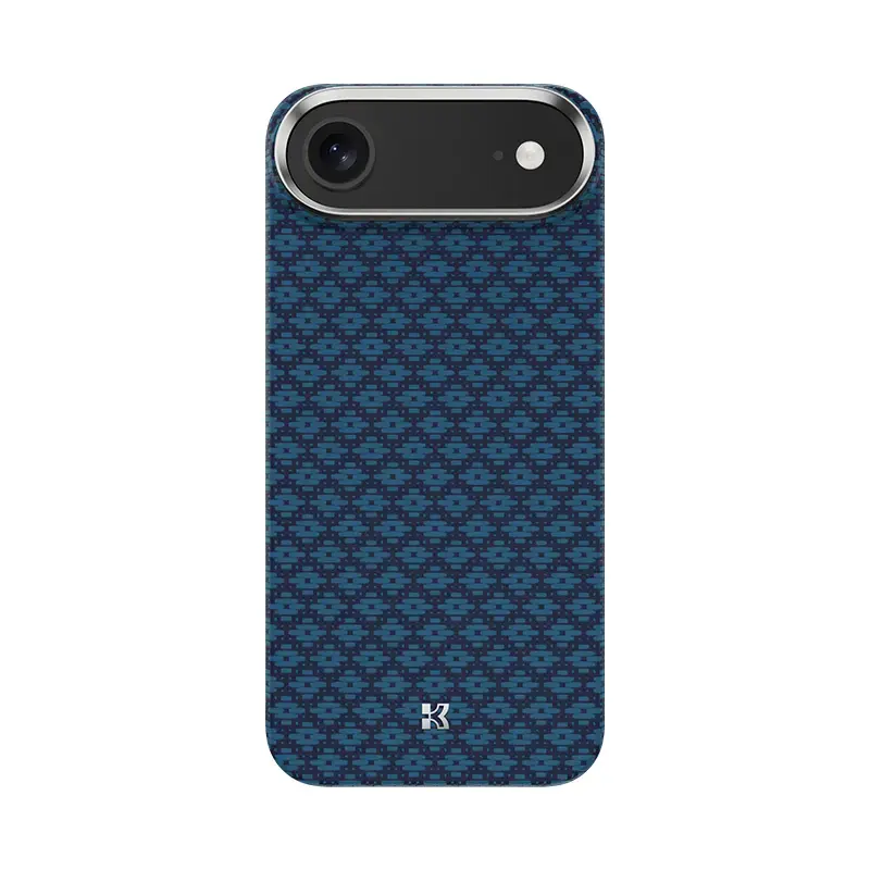 Benks Magnetic Armor Air Armor Grid Kevlar Case Metal Frame 600D (0068) for Iphone 17 Air blue