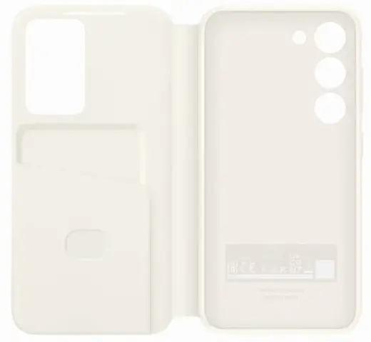 EF-ZS911CUE Samsung Clear View Case for Galaxy S23 Cream (Damaged Package)