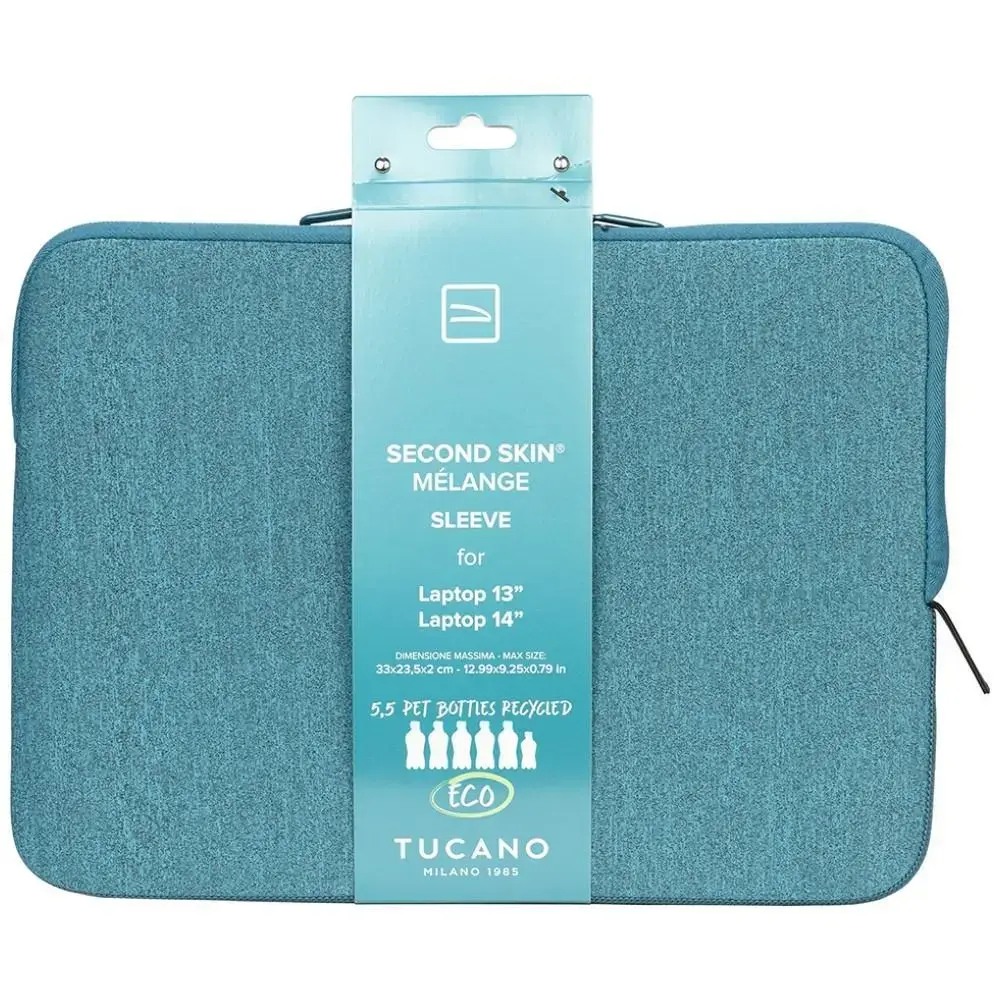 Laptop Bag Tucano Melange Sleeve   13"/14" for laptop 13"/14" sky blue