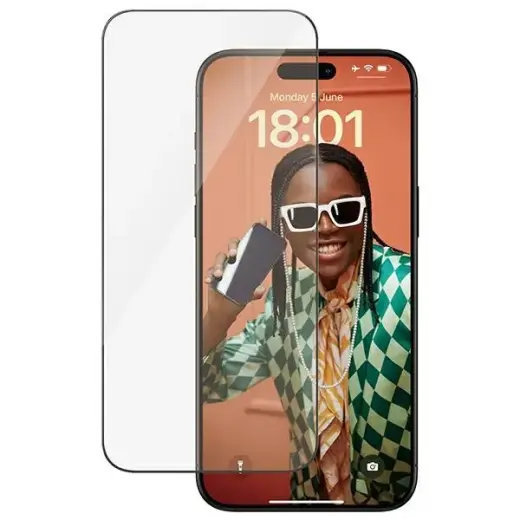 PanzerGlass Ultra-Wide Fit grūdintas stiklas telefonui iPhone 15 Pro Max 6.7", skaidrus, su pridedamu Easy Aligner 2812