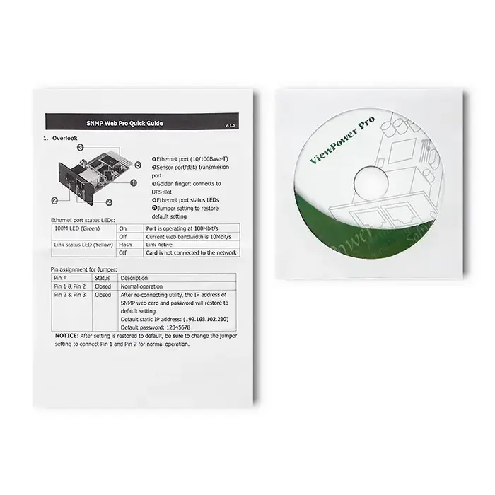 Qoltec SNMP module for Uninterruptible Power Supply