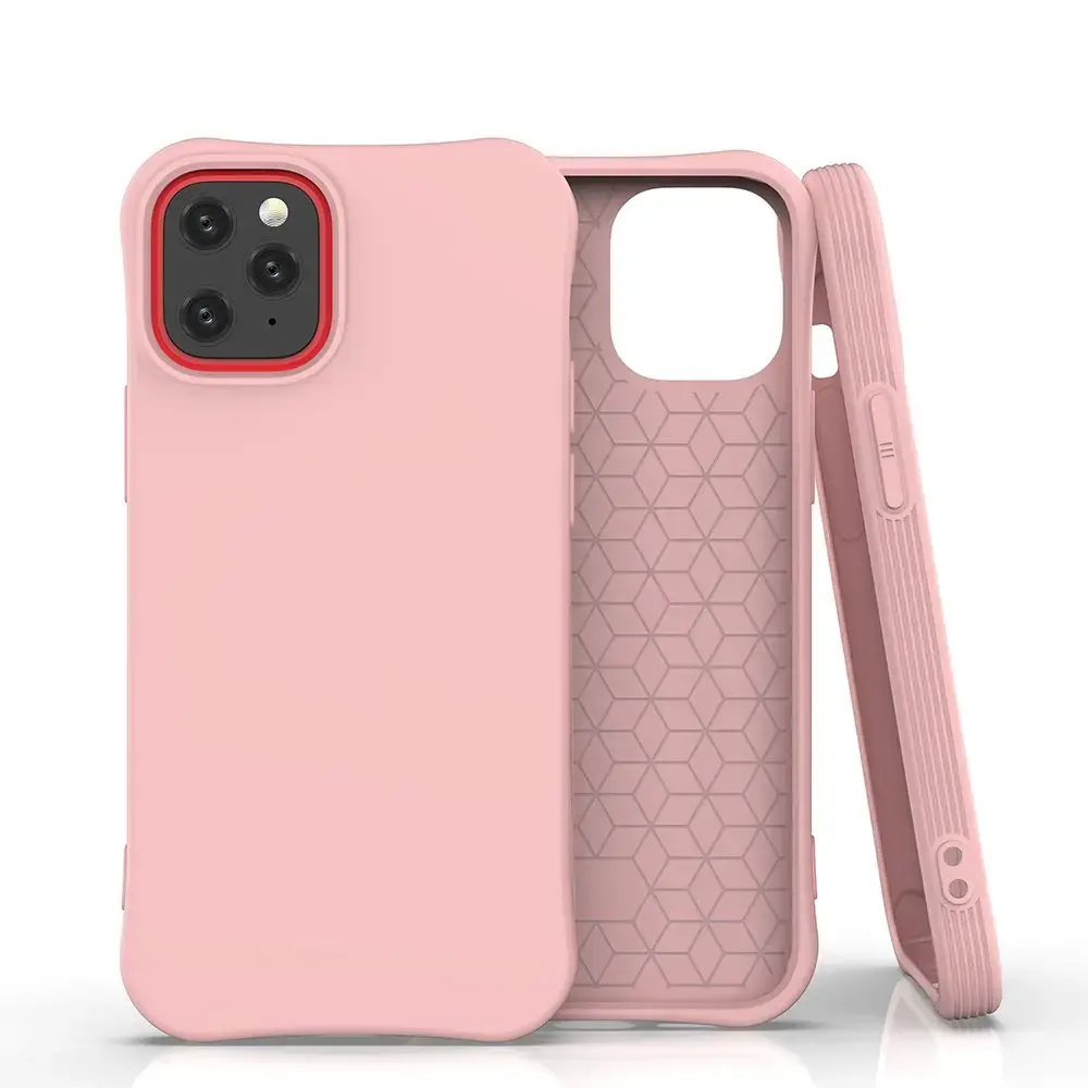 Fusion Solaster Back Case Silikona Aizsargapvalks Apple iPhone 12 Mini Rozā