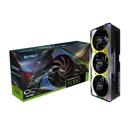 Palit GeForce RTX 5080 GameRock OC 16GB GDDR7 (NE75080T19T2-GB2030G) 4710562244885