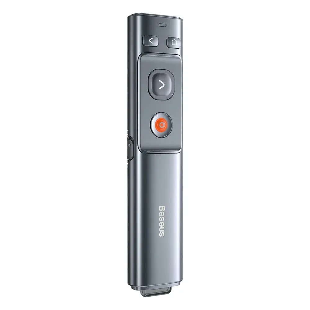 Baseus Orange Dot Wireless Laser Pointer for Presentations - Gray (Battery Not Included)