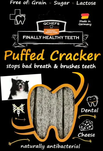 QCHEFS Dog Treat Puffed Cracker 75 g