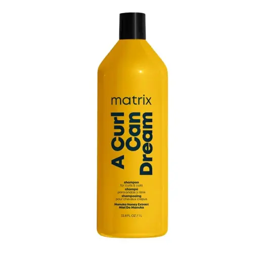Matrix a Curl Can Dream Cleansing Shampoo with Manuka Honey Extract for Curly and Coily Hair 1L in Clear