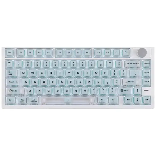 Mechanical keyboard Epomaker HE75 V2  Jade HE Switch white-creamy