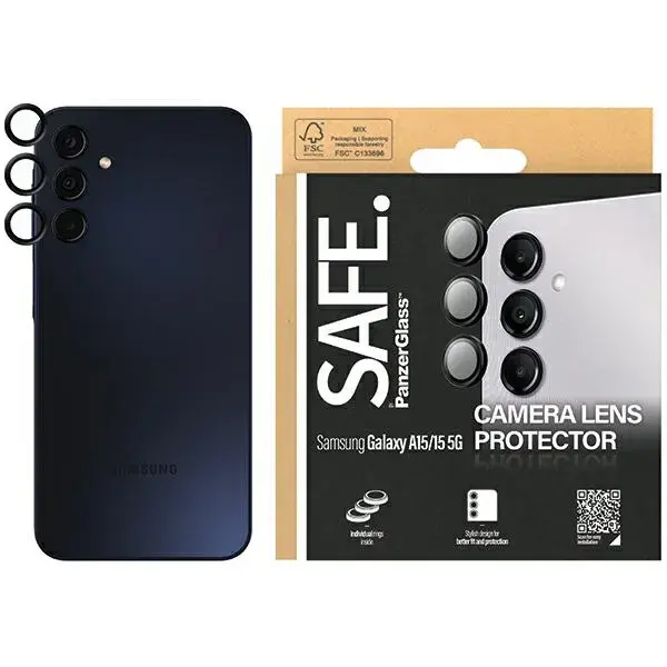 SAFE by PanzerGlass Sam A15 | A15 5G Hoops Camera czarny|black SAFE95681